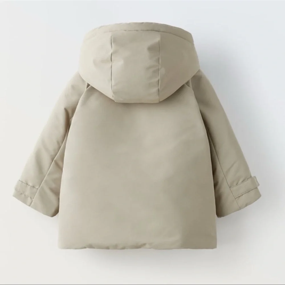 Zara Kids Lightweight Water Repellent Quilted Parka 5-6y NWT - Picture 2 of 6